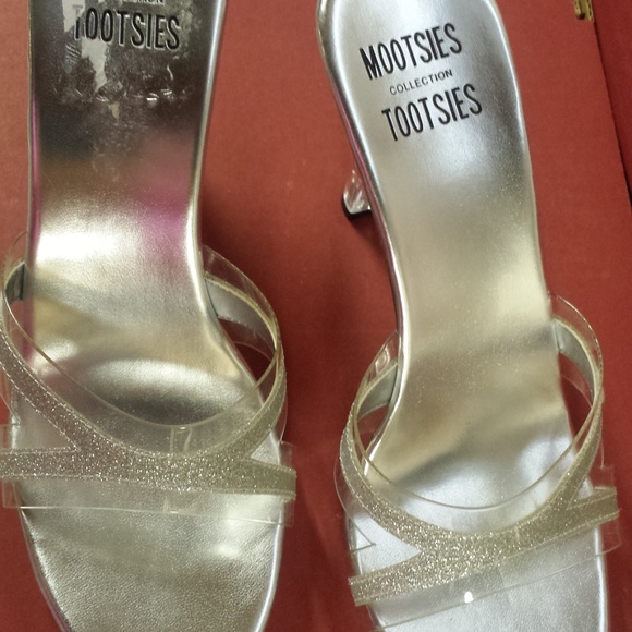 NIB Mootsie Tootsie Cinderella open toe Heels Sz 8 - Picture 6 of 8